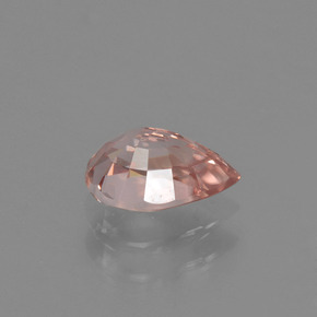 Zircone naturale rosa da 1,03 ct, taglio a pera, VVS