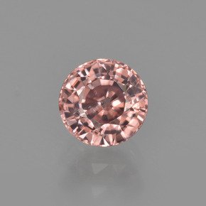 Zircone Rosa rosa naturale da 1.38 ct, Taglio rotondo, VS