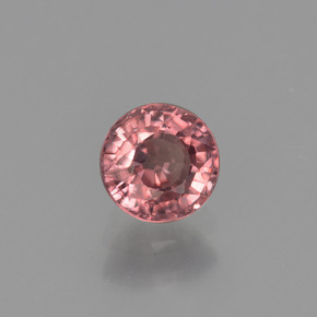 Zircone Rosa rosa naturale da 1.02 ct, Taglio rotondo, VVS-VS