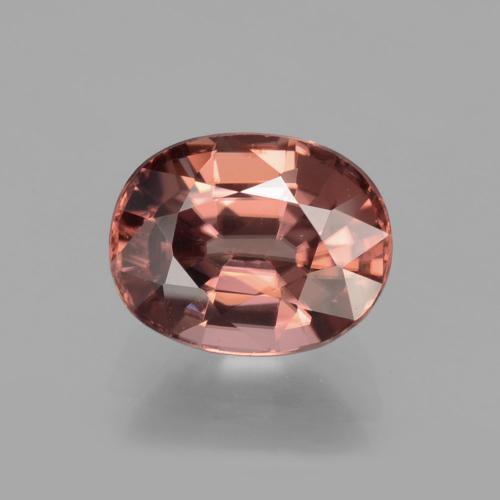 Zircone Rosa medio naturale da 3.59 ct, Taglio ovale, VS