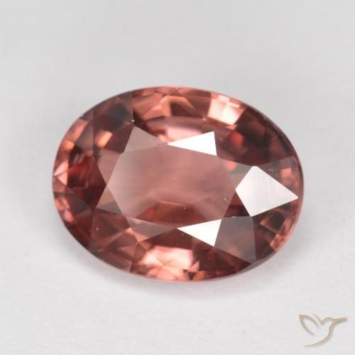 Zircone Vino rosso naturale da 2.77 ct, Ovale, VS