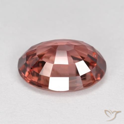 Zircone Vino rosso naturale da 2.77 ct, Ovale, VS