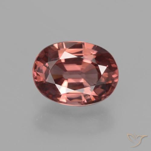 2.74ct Naturale Vino rosso Zircone, Ovale, VS