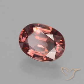 Zircone Vino rosso naturale da 2.74 ct, Ovale, VS