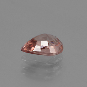 Zircone naturale arancione da 1,48 ct, taglio a pera, VVS-VS