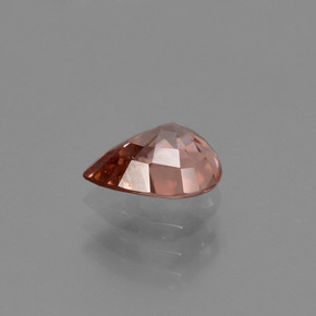 Zircone Color pesca naturale da 1.20 ct, Forma a pera, VVS