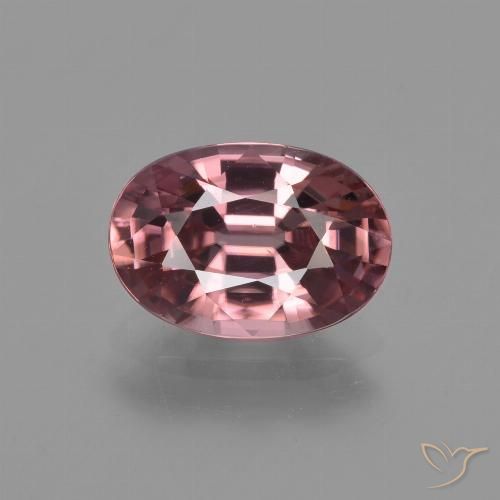 Zircone Rosso scuro naturale da 3.15 ct, Taglio ovale, VVS