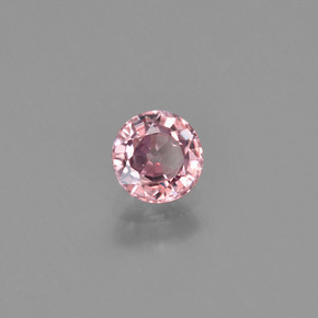 Zircone naturale rosa da 0,64 ct, taglio rotondo, VVS-VS