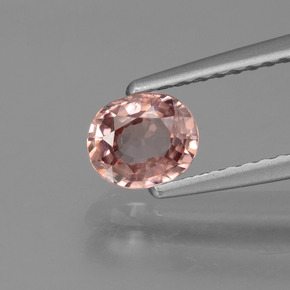 Zircone Rosa rosa naturale da 0.75 ct, Taglio ovale, VS