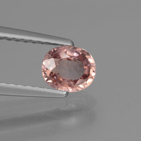 Zircone Rosa rosa naturale da 0.75 ct, Taglio ovale, VS