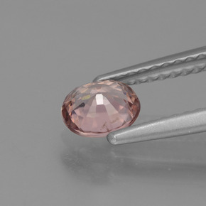 Zircone Rosa rosa naturale da 0.75 ct, Taglio ovale, VS