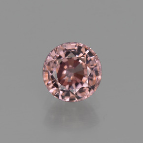 Zircone Rosa rosa naturale da 0.98 ct, Taglio rotondo, VVS-VS