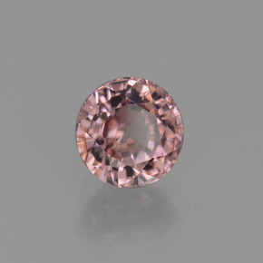 Zircone Rosa rosa naturale da 0.98 ct, Taglio rotondo, VVS-VS