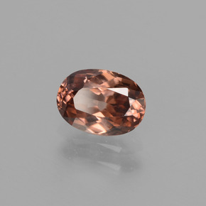 Zircone Rosa rosa naturale da 1.18 ct, Taglio ovale, VVS