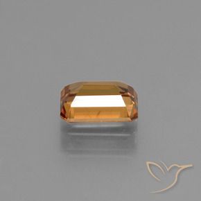 Zircone Arancio Terra naturale da 1.61 ct, Ottagonale / Taglio smeraldo, VS