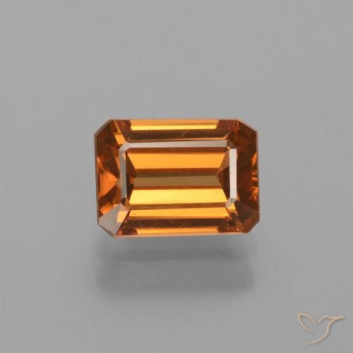 Zircone Arancione marroncino naturale da 1.79 ct, Ottagonale / Taglio smeraldo, VS