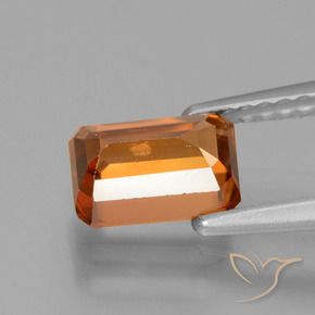 Zircone Arancione scuro naturale da 1.83 ct, Ottagonale / Taglio smeraldo, VS