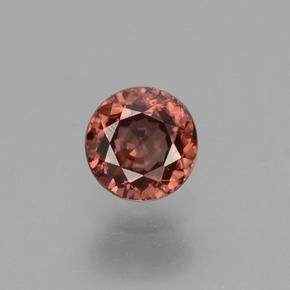 Zircone Rosa rosa naturale da 0.69 ct, Taglio rotondo, VS