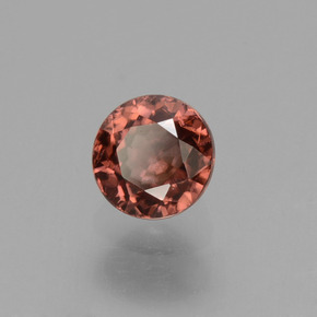Zircone Rosa rosa naturale da 0.69 ct, Taglio rotondo, VS