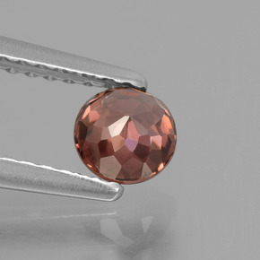Zircone Rosa rosa naturale da 0.69 ct, Taglio rotondo, VS