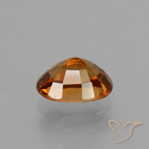 Zircone pan di zenzero marrone naturale da 2,24 ct, taglio ovale, VVS