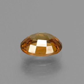 Zircone naturale arancione da 2,09 ct, taglio ovale, VVS