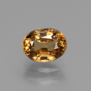 Zircone Arancio dorato naturale da 2.21 ct, Taglio ovale, VVS