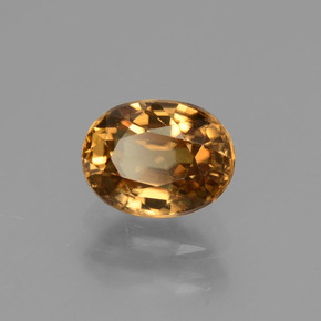Zircone Arancio dorato naturale da 2.21 ct, Taglio ovale, VVS