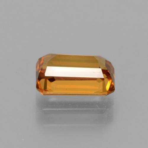 Zircone naturale arancione da 1,51 ct, taglio smeraldo, VVS
