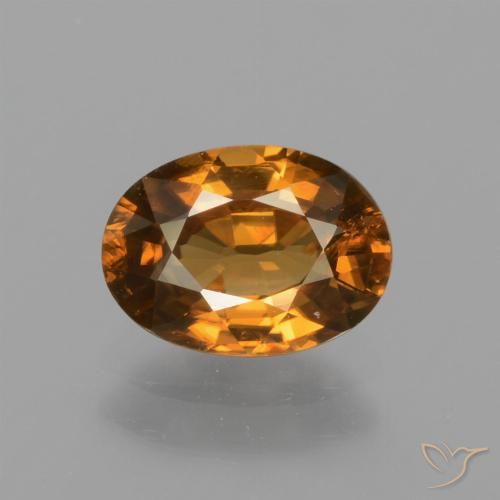 1.83ct Naturale Arancio Terra Zircone, Ovale, VS