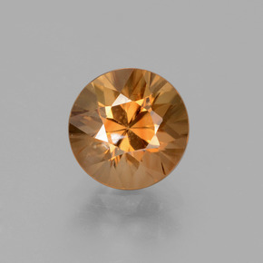 Zircone Arancio Medio naturale da 1.96 ct, Taglio rotondo, VVS-VS