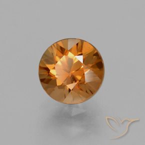 Zircone Arancio Medio naturale da 2.08 ct, Rotondo, VVS