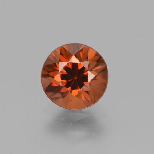 Zircone naturale arancione da 1,78 ct, taglio rotondo, VVS-VS