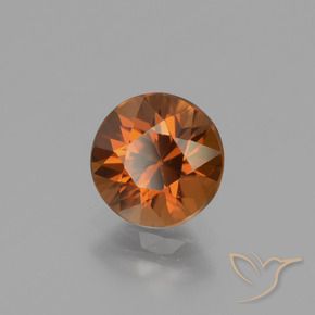 Zircone Arancione Ambra naturale da 1.67 ct, Rotondo, VVS-VS