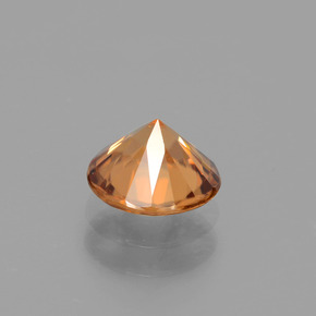 Zircone naturale arancione da 1,48 ct, taglio rotondo, VVS-VS
