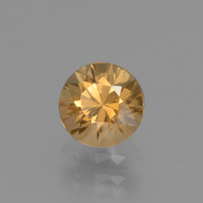 Zircone Dorato naturale da 1.19 ct, Taglio rotondo, VVS