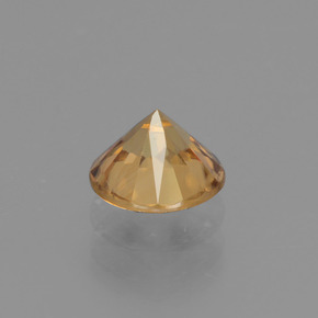Zircone Dorato naturale da 1.19 ct, Taglio rotondo, VVS