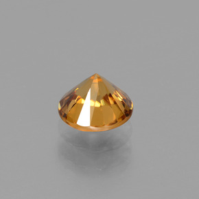 Zircone Marrone dorato naturale da 1.30 ct, Taglio rotondo, VVS