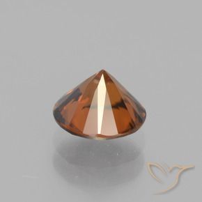 Zircone Arancione scuro naturale da 1.71 ct, Rotondo, VS