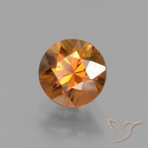 Zircone Arancione scuro naturale da 1.63 ct, Rotondo, VS