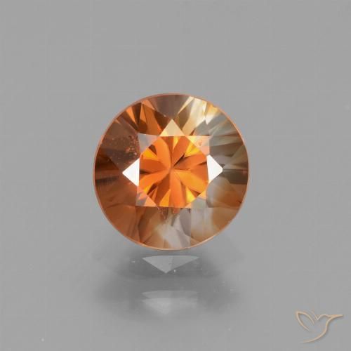 1.47ct Naturale Arancio Medio Zircone, Rotondo, VVS