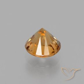 Zircone Arancio Medio naturale da 1.67 ct, Rotondo, VS