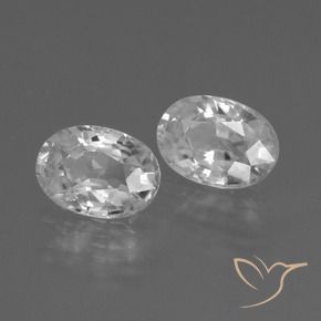 Gemme di Zircone Bianco naturale da 2.67 ct, Ovale, VVS-VS