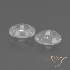 Gemme di Zircone Bianco naturale da 2.56 ct, Ovale, VVS