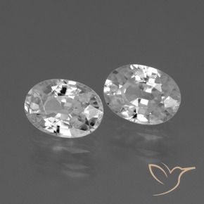 Gemme di Zircone Bianco naturale da 2.69 ct, Ovale, VVS-VS