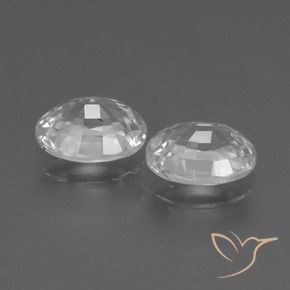 Gemme di Zircone Bianco naturale da 2.69 ct, Ovale, VVS-VS