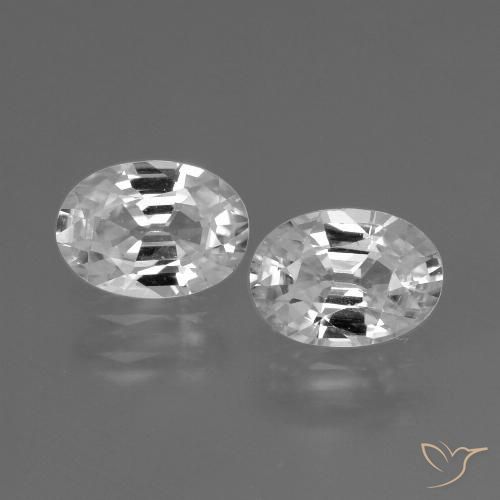 Gemme di Zircone Bianco naturale da 2.30 ct, Ovale, VVS