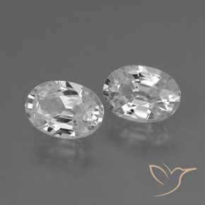Gemme di Zircone Bianco naturale da 2.30 ct, Ovale, VVS
