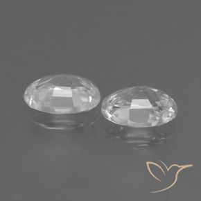 Gemme di Zircone Bianco naturale da 2.30 ct, Ovale, VVS
