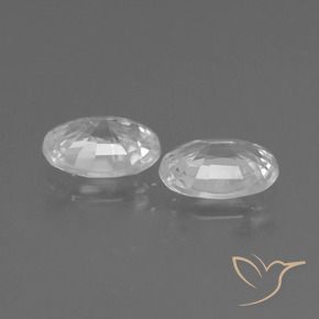 Gemme di Zircone Bianco naturale da 2.03 ct, Ovale, VS